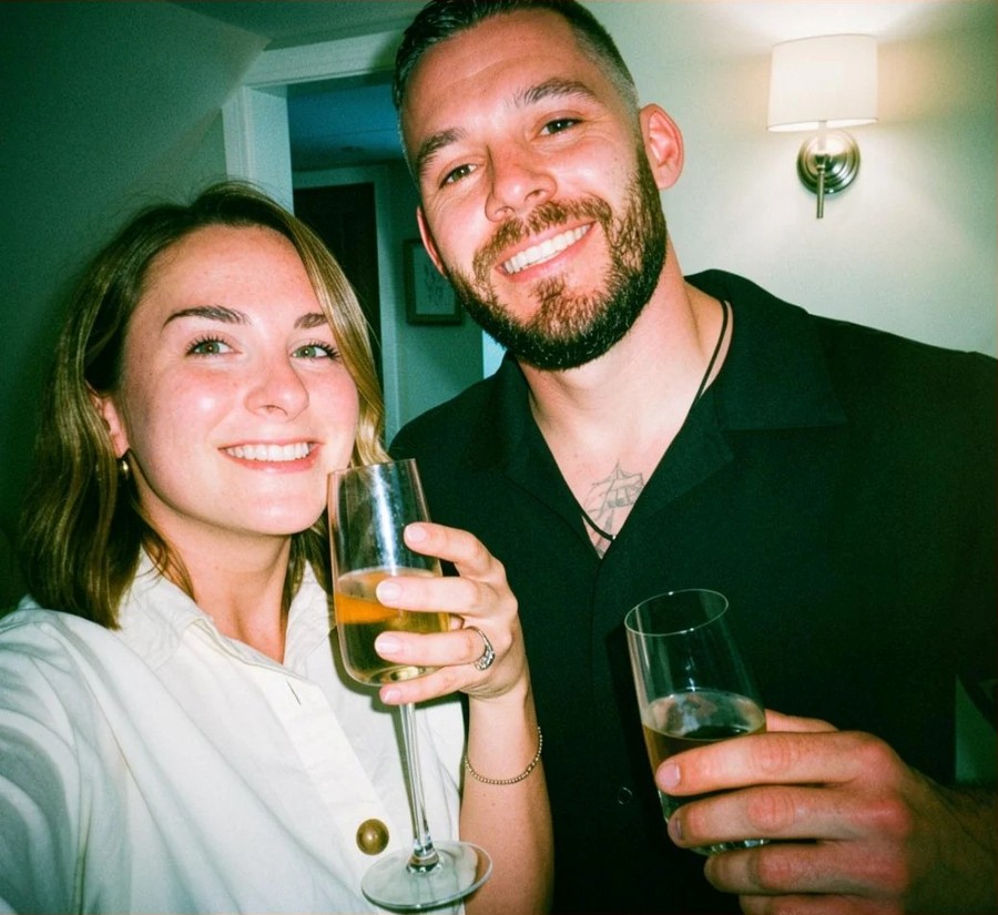 Jane & Alex on the day they found out